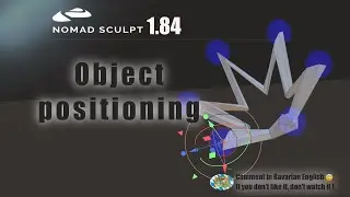 Nomad Sculpt - Object positioning alignment snapping - Pivot - Tutorial (V1.84 - 2.12.2023)