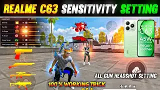 Free Fire Headshot Setting 2025 || Realme C63 Sensitivity+Hud+Dpi+Pointer Speed Setting 😱 FF