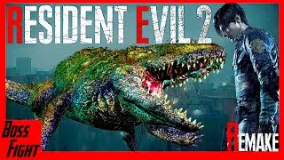 Crocodile Boss Fight Resident Evil 2 Remake Gameplay Playthrough/Walkthrough