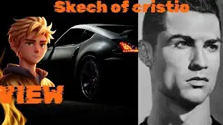 my sketch work complete 💯✅ :me made a Ronaldo so simple trick