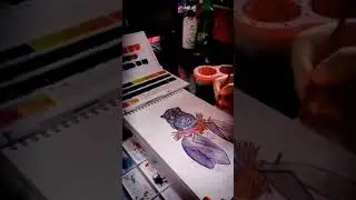 DRAWING РИСУНОК АКВАРЕЛЬЮ УРОК РИСОВАНИЯ
