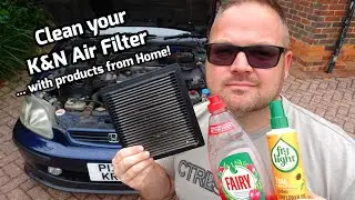 Cheap Easy Way To Clean and Oil a K&N Air Filter without a Recharge Kit using Household Products