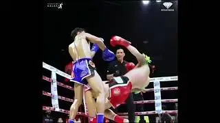 Нога рука нокаут Муай тай. Жестко
