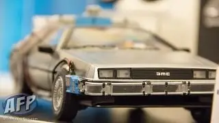 Toy Fair 2015 - Mattel Hot Wheels Elite Back to the Future DeLorean demo