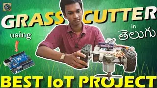 DIY Grass Cutting Rover using Arduino | Mobile Controlled Lawn Mower | In Telugu