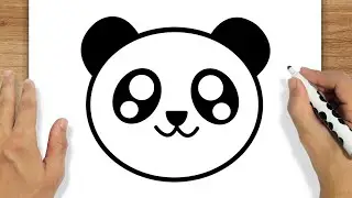COMO DESENHAR UM PANDA KAWAII FÁCIL