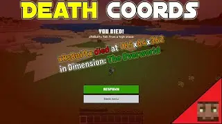Player death coordinates for Bedrock Edition/MCPE! [ Addon ]