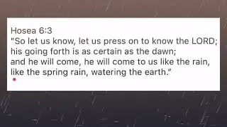 Hosea 6:3, 