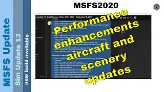 Flight Simulator 2020 - MSFS Update - Sim Update 13 - new build available