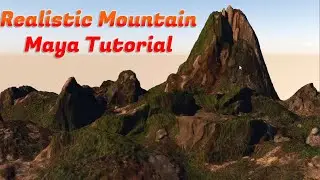 How to create a mountain in Maya 2024 tutorial