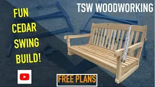 Building a Cedar Bench Swing | TSW Woodworking