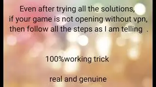 AFTER TRYING ALL TIPS AND TRICKS PUBG MOBILE 2.5 IS NOT RUNNING WITHOUT VPN||HERE IS SOLUTION 100%❣️