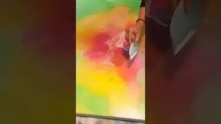 Z procesu tvorby 🙂 #barvy #malování #painting #abstractart #art #artshorts #artvlog #umeni