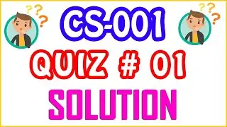 CS001 - VU-Computer Proficiency License | Quiz No 01 Live Solution