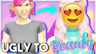 UGLY TO BEAUTY CHALLENGE😱 // THE SIMS 4