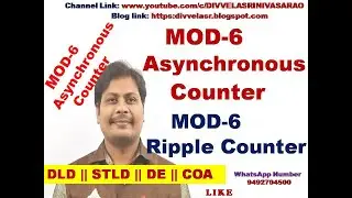 MOD 6 Asynchronous Counter || MOD 6 Ripple Counter || Design MOD 6 Asynchronous(Ripple) Counter