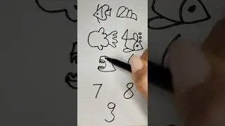 Лёгкий рисунок из цифр 