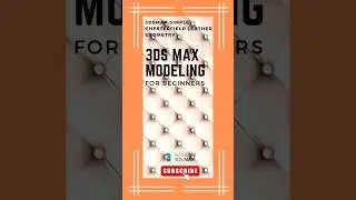 3D's Max simple Chesterfield leather geometry | 3D's Max tutorials