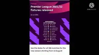 English premier League fixtures 2021/22 season. The starting fixtures on 