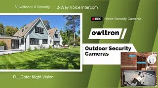 Owltron 2K Outdoor Security Camera: Waterproof Dome Surveillance with Motion Sensor and Night Vision