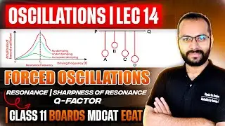 11 | Oscillations 14 | Forced Oscillations | Resonance | Sharpness | Q-Factor | Boards/ECAT/MDCAT