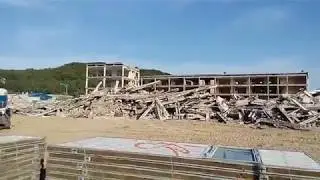 Elektrownia Jądrowa Żarnowiec - rozbiórka budynków szatniowych - EJ Żarnowiec
