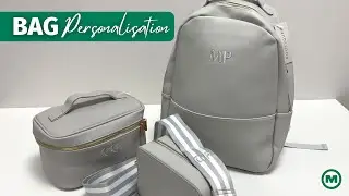 Embroidery personalisation on bags🎒