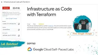 Infrastructure as Code with Terraform Lab solution || GSP750 || Free Google Swags