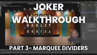 Joker Folie à Deux | 3D Background Design | Blender | Part 3 - Marquee Dividers