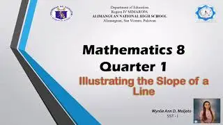 ILLUSTRATING SLOPE OF A LINE | Tagalog Explanation  #Quarter1 #G8