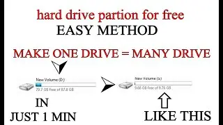 hard disk partion for free in windows 7/8/10.