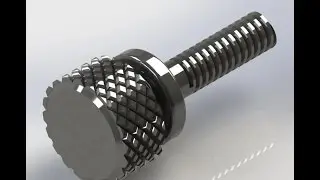 solidWorks tutorial - How To Model Knurling Screw