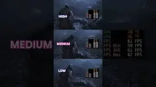 Hellblade 2 Graphics Comparison (3080Ti, 2K) #comparison #benchmark #shorts #gaming #hellblade2