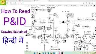 How To Read P&ID || P&ID Piping Instrumentation Diagram || P and ID Drawing In Hindi Video/ Symbols