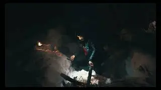 ночь в зимнем лесу без палатки в -15