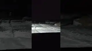 Extreme road in snow Lithuania #shorts #winter #road