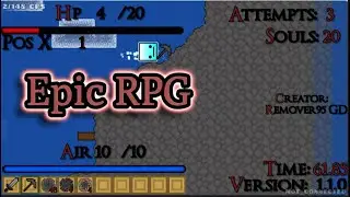 Epic RPG in Geometry Dash created by me 1st prewiev