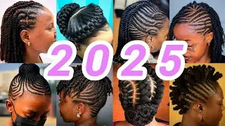 💯Simple & Affordable Braids Hairstyles On Natural Hair | Best Protective Hairstyles 2025
