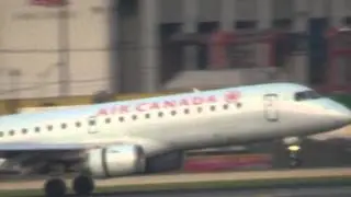 Air Canada ERJ 190 Evening Landing at Newark (HD)