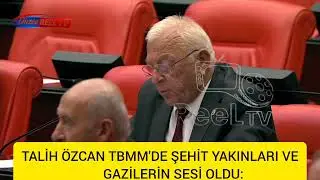 TALİH ÖZCAN TBMM'DE ŞEHİT YAKINLARI VE GAZİLERİN SESİ OLDU: 