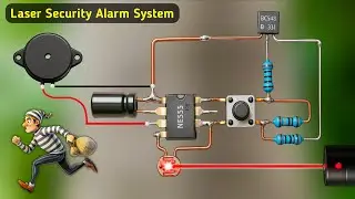 How to make laser security alarm | Anti theft alarm circuit | Burglar alarm | Project