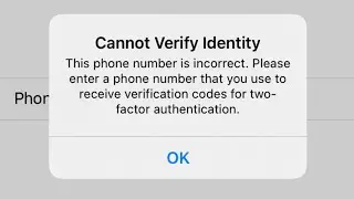 { Fixed } CANNOT VERIFY IDENTITY Error On iPhone iPad iPod iOS 13-14-15 ( Fixed Apple iD Error
