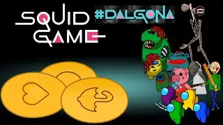 #dalgona 어몽어스 오징어 게임3 달고나 Squid Game 3