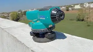 || How can we check line of Crush Barrier/RE wall by using Auto level machine? ||