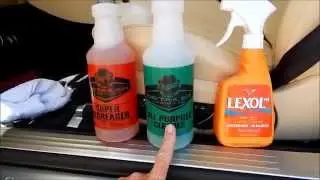 Lexol leather Cleaner: comparison part 2