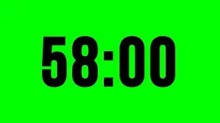 Timer 58 Minute With Alarm ⏱ No Music