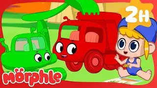 🌴🌊Beach in the Backyard | Morphle and Orphle's team Work | Moonbug Kids After School