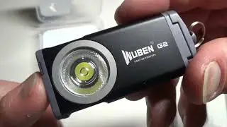 Wuben G2, 500 Lumen Magnetic Keychain Flashlight hybrid. USB-C rechargeable.