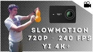 Slowmotion 720p 240 fps - Palloncino riempito d'acqua - Yi 4K+