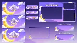 [FREE] Twitch Overlay Pack – Sunrise Dreams Theme for OBS & Streamlabs (2025)